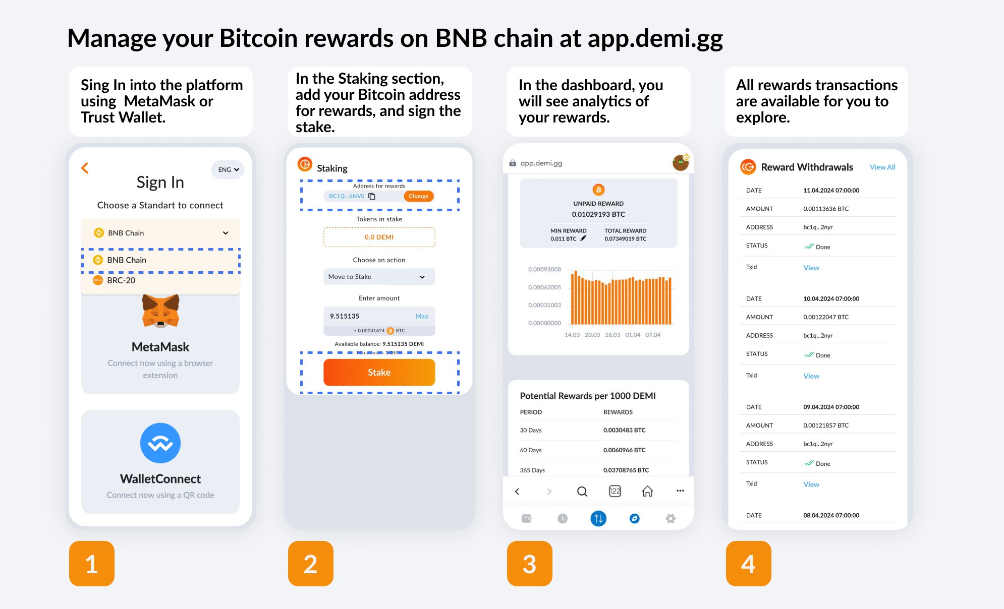 DeMi BEP-20 BNB Chain User Guide • DeMi token